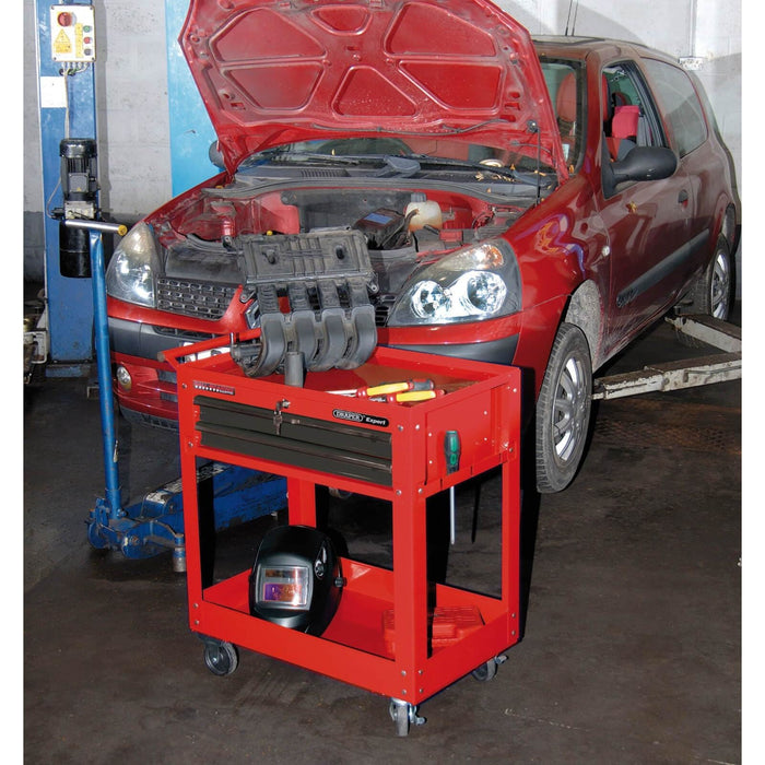 Draper Expert 2 Level Tool Trolley with Two Drawers 07635 Draper - Dynamic Drive