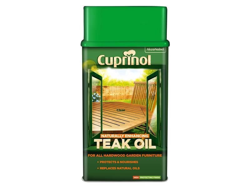 Cuprinol Naturally Enhancing Teak Oil Clear 1 litre Cuprinol - Dynamic Drive