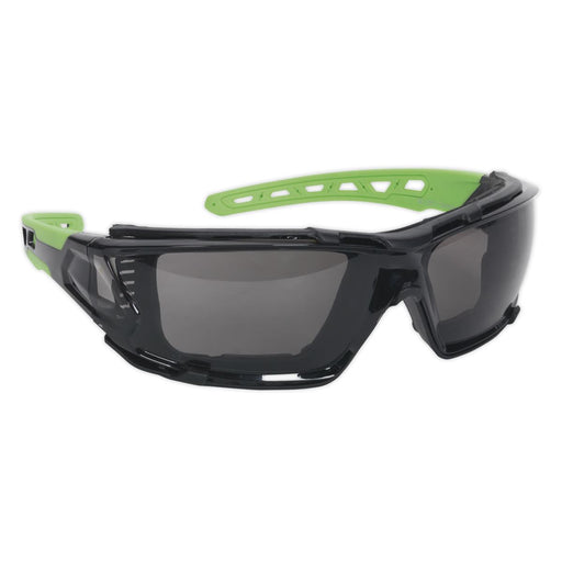 Sealey Safety Spectacals Glasses EVA Foam Lining Wrap Around Anti Glare Lens Sealey  - Dynamic Drive