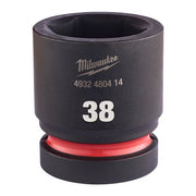 Milwaukee 38mm 1 Impact Socket Std-1Pc New 4932480414 Milwaukee - Dynamic Drive