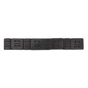 Sealey Wheel Weight 5 & 10g Adhesive Zinc Plated Steel Black Strip of 8 (4 x Eac Sealey - Dynamic Drive