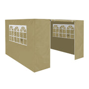 Dellonda Side Walls/Doors/Windows for Gazebo/Marquee Fits 2 x 2m Models - Beige Dellonda - Dynamic Drive