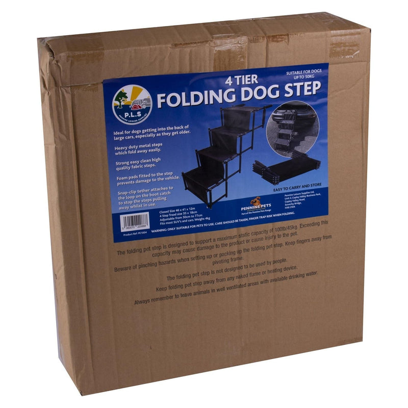 4 Tier Step Dog Animal Disability Car step Aid High Quality Suitable For 45kg PLS - Dynamic Drive