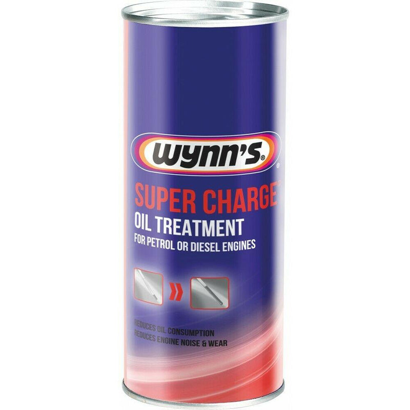 4x Wynns Super Charge Oil Treatment Additive 425ml For Petrol & Diesel Engine Wynns - Dynamic Drive