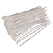 Sealey Cable Tie 150 x 3.6mm White Pack of 100 CT15036P100W Sealey - Dynamic Drive