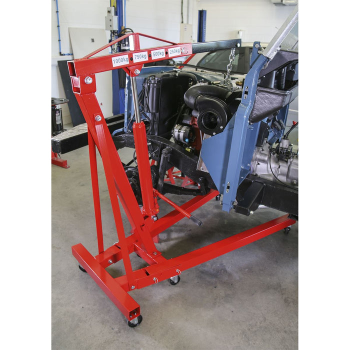 Sealey Folding Crane 1tonne 'KD' Type SC10 Sealey  - Dynamic Drive