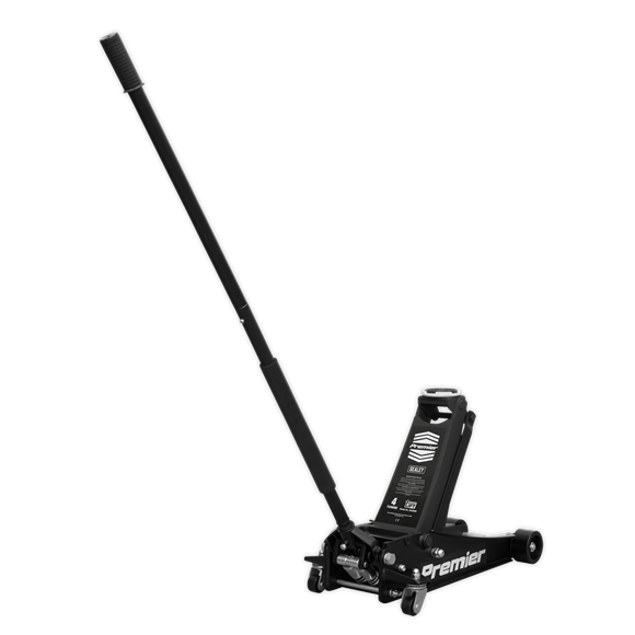 Sealey Trolley Jack 4 Tonne Rocket Lift Black 4040AB Sealey - Dynamic Drive