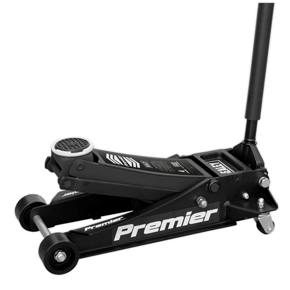 Sealey Trolley Jack 4 Tonne Rocket Lift Black 4040AB Sealey - Dynamic Drive
