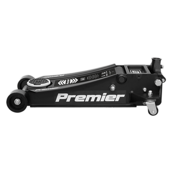 Sealey Trolley Jack 4 Tonne Rocket Lift Black 4040AB Sealey - Dynamic Drive