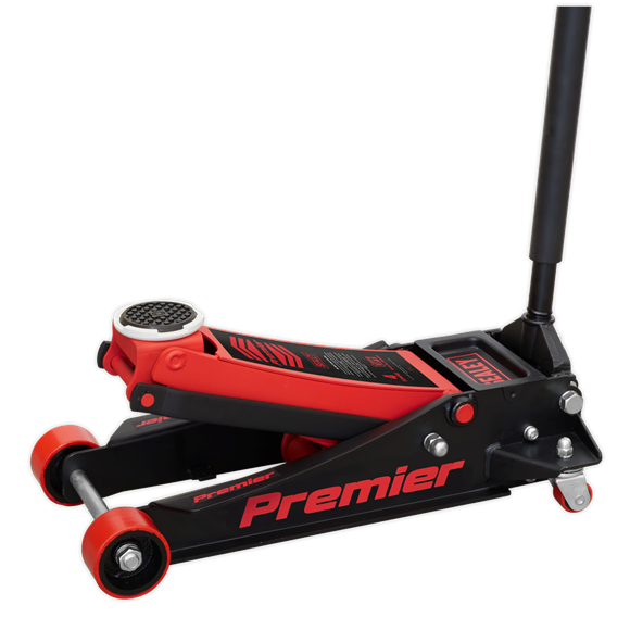 Sealey Trolley Jack 4 Tonne Rocket Lift Red 4040AR Sealey - Dynamic Drive