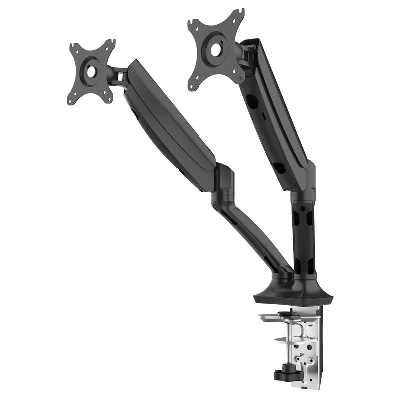 Dellonda Adjustbale Double Monitor Arm with 360 Rotation - Black DH25 Dellonda - Dynamic Drive