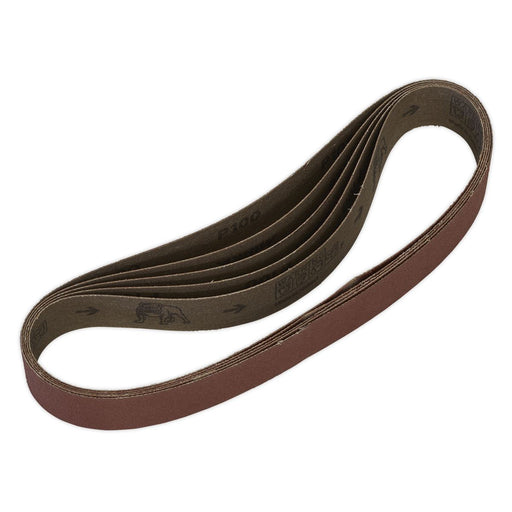 Sealey Sanding Belt 30 x 540mm 100Grit Pack of 5 SB008 Sealey - Dynamic Drive