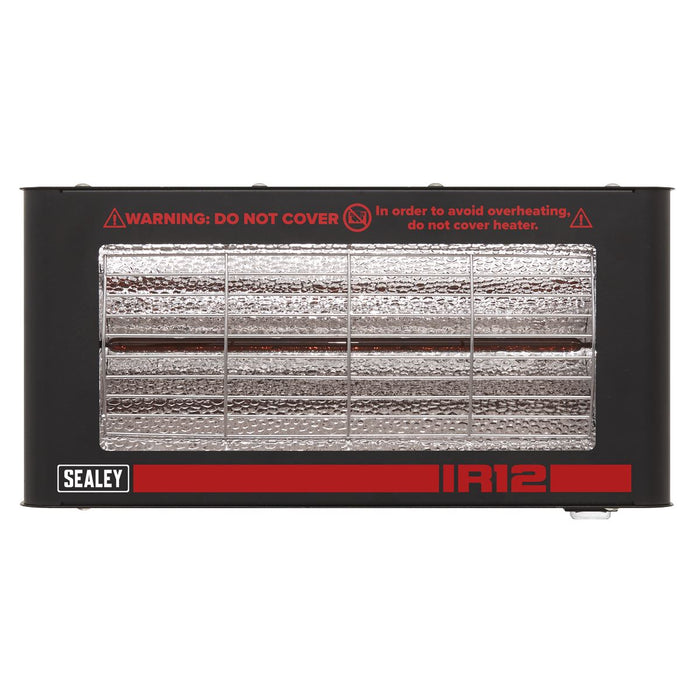 Sealey Wall Mounting Infrared Quartz Heater 1.2W/230V IR12 Sealey - Dynamic Drive