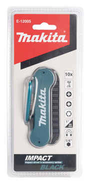 Makita Impact Blk 25Mm Bit Set 10Pc E-12005 Makita - Dynamic Drive