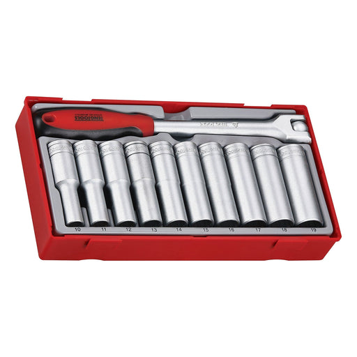 Teng Tools 1/2" Deep Socket Set 12 pt TT1 11 Pieces Teng Tools - Dynamic Drive