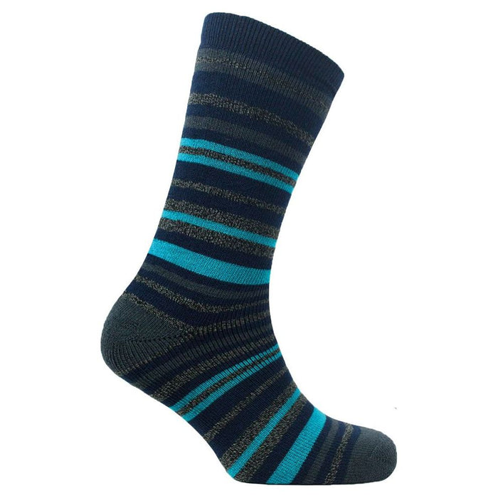 Mens lightweight thermal insulated striped socks (assorted colours) 2741 UK Camping And Leisure - Dynamic Drive