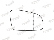 Summit Stick-On Standard Mirror Glass fits Renault Espace 03 to 15 RHS Summit - Dynamic Drive