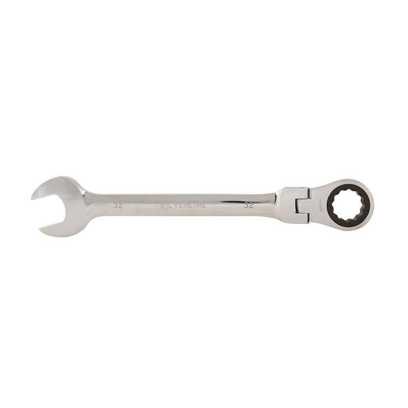 Silverline Flexible Head Ratchet Spanner 32mm Silverline - Dynamic Drive