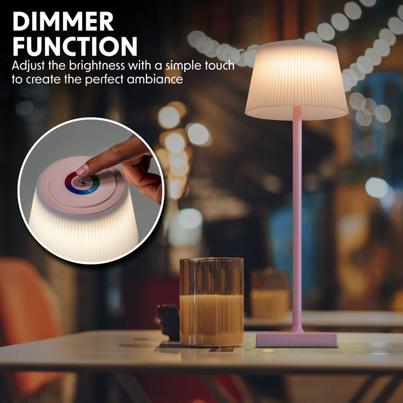 Dellonda Rechargeable Table Lamp for Home Office Restaurant RGB Colours Dellonda - Dynamic Drive