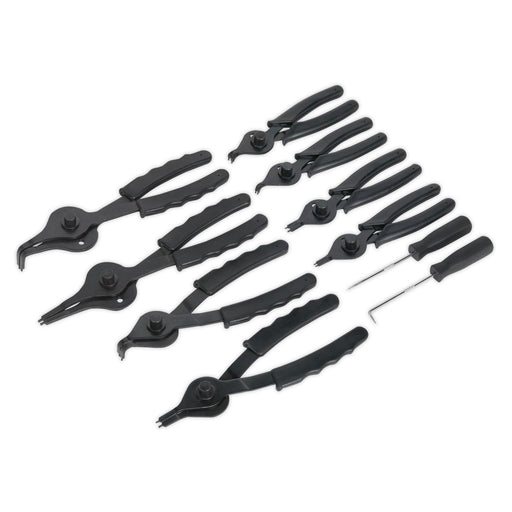 Seigen by Sealey Circlip Pliers Set 10pc Internal/External S01064 Seigen by Sealey  - Dynamic Drive