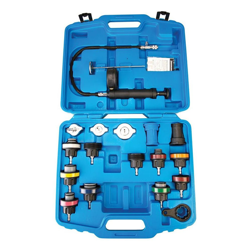 Silverline Radiator Pressure Test Kit 18pce 18pce Silverline - Dynamic Drive