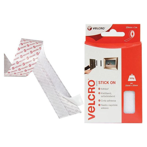 Velcro® Brand VELCRO® Brand Stick On Tape 20mm x 1m White VELCRO® Brand - Dynamic Drive