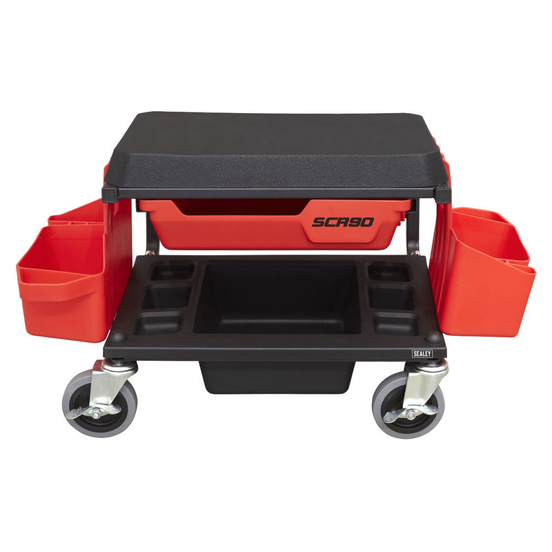Sealey Mechanic's Detailing Utility Seat Deluxe SCR90 Sealey - Dynamic Drive