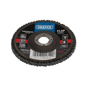 Draper Zirconium Oxide Flap Disc, 100 x 16mm, 80 Grit 82354 Draper - Dynamic Drive
