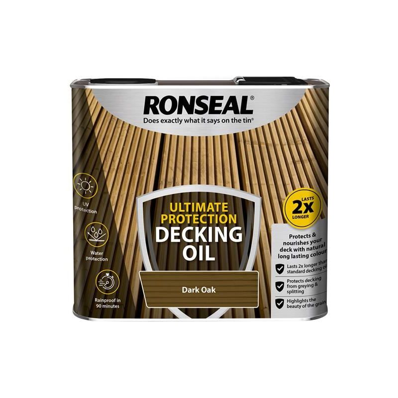 Ronseal Ultimate Protection Decking Oil Dark Oak 5 litre Ronseal - Dynamic Drive