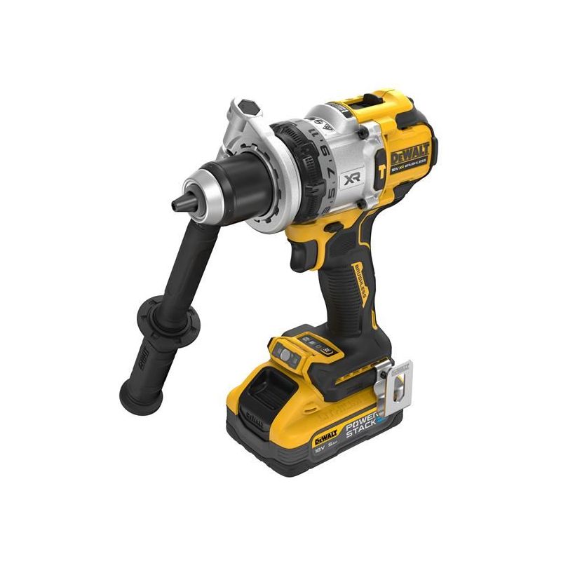 Dewalt Power Tools DCD1007H2T Hammer Drill 18V 2 x 5.0Ah POWERSTACK™ Li-ion DeWALT Power Tools - Dynamic Drive