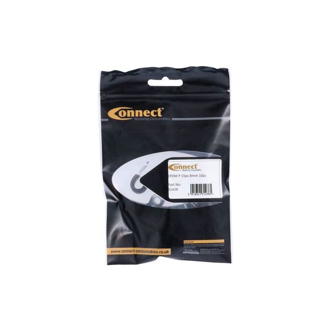 Connect Rubber Lined P Clips 8mm 10pc 31438 Tool Connection - Dynamic Drive