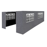 Dellonda Side Walls/Doors/Windows for Gazebo/Marquee Fits 3 x 6m Models - Grey Dellonda - Dynamic Drive