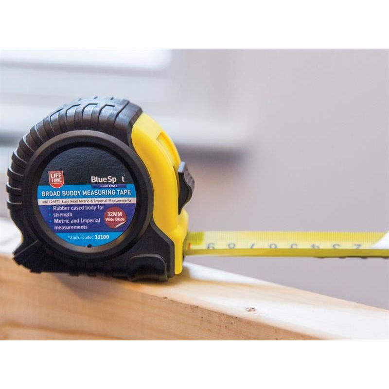 Bluespot Tools Broad Buddy Pocket Tape 8m/26ft (Width 32mm) BlueSpot Tools - Dynamic Drive