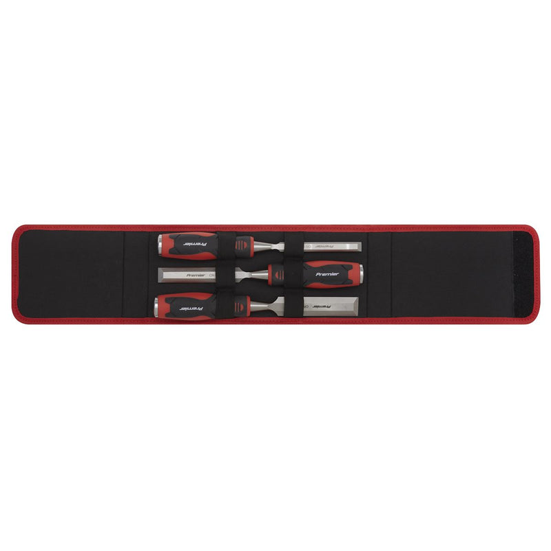 Sealey Hammer-Thru Wood Chisel 3pc Set AK9238 Sealey - Dynamic Drive