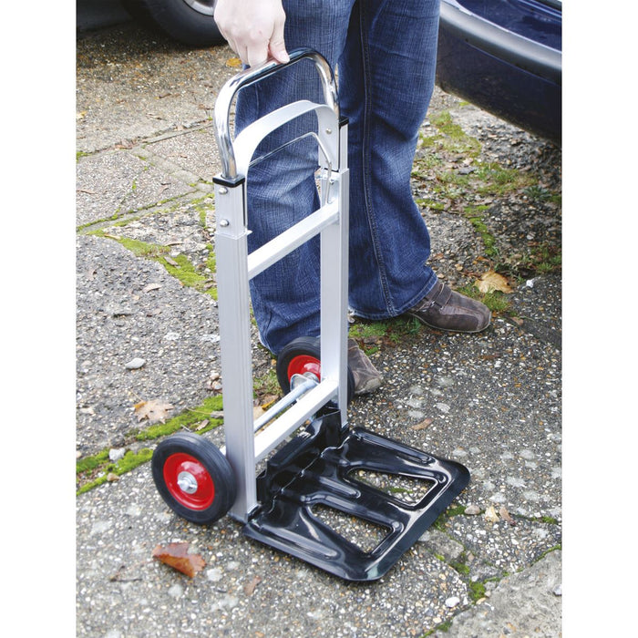 Sealey Sack Truck Folding Aluminium 90kg Capacity CST980 Sealey - Dynamic Drive