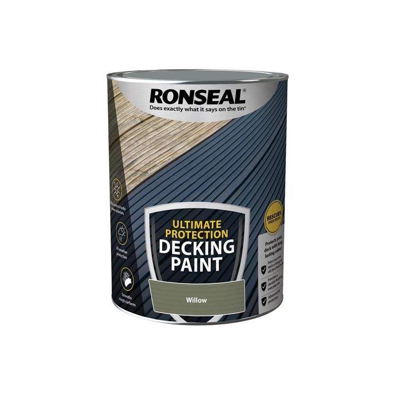 Ronseal Ultimate Protection Decking Paint Willow 5 litre Ronseal - Dynamic Drive