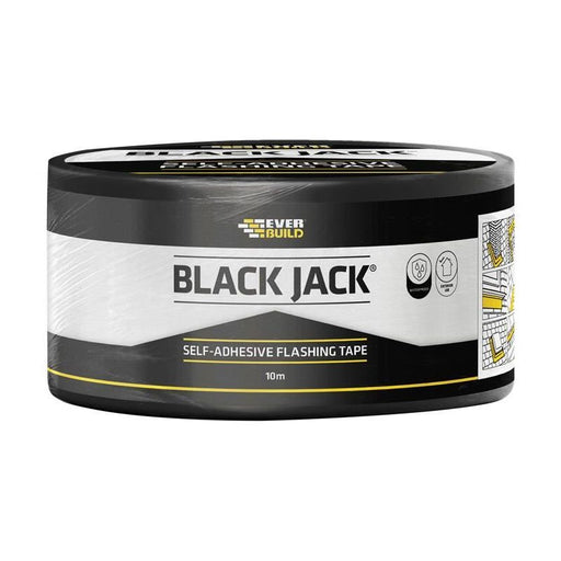 Everbuild Sika Black Jack® Flashing Tape, Trade 75mm x 10m Everbuild Sika - Dynamic Drive