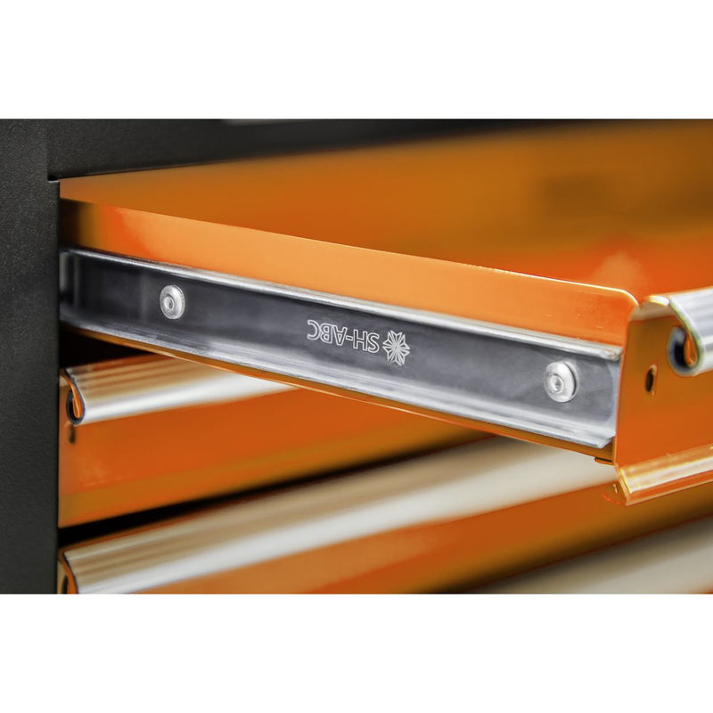 Sealey Topchest & Rollcab Combination 6 Drawer with Ball-Bearing Slides Orange Sealey - Dynamic Drive