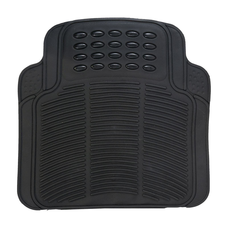 SS3601 UKB4C 4 Piece Heavy Duty Rubber All Terran Tray Style Car Van Mat Set Streetwize  - Dynamic Drive