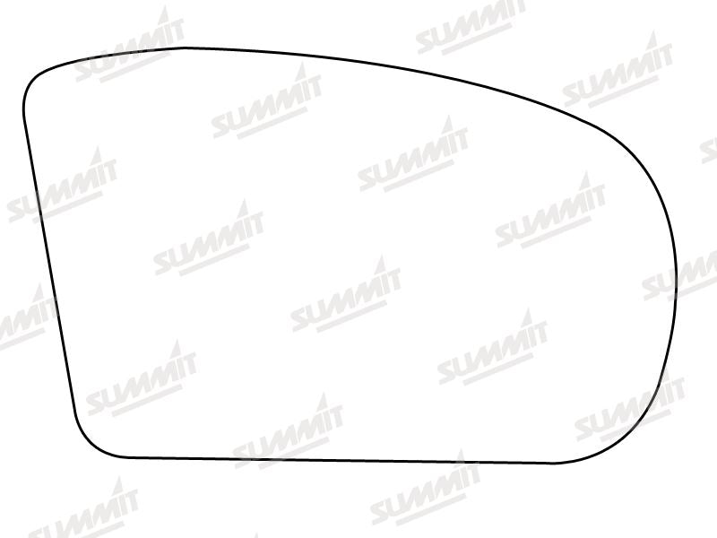 Summit Heated Base Plate With Blind Spot Mirror Glass fits Merc C Class / E Class RHS Summit - Dynamic Drive