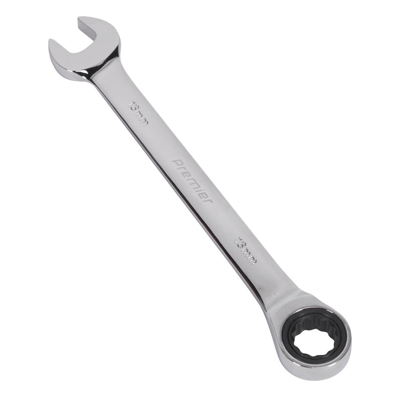 Sealey Ratchet Combination Spanner 13mm RCW13 Sealey - Dynamic Drive