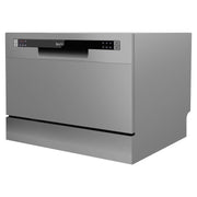 Baridi Tabletop Dishwasher 6 Place Settings 6.5L Capacity - Silver DH84 Baridi - Dynamic Drive