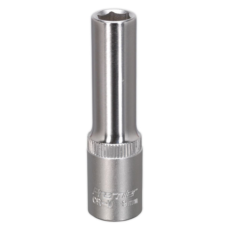 Sealey WallDrive Socket 9mm Deep 3/8"Sq Drive S3809D Sealey - Dynamic Drive