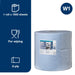 Tork 2 Ply Premium Heavy Duty Wiping Paper - Blue - 340m Bumper Roll Tork  - Dynamic Drive