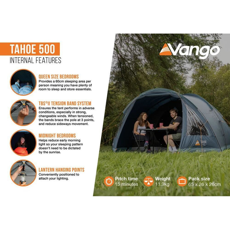 Vango Tahoe 500 Tent Deep Blue Vango - Dynamic Drive