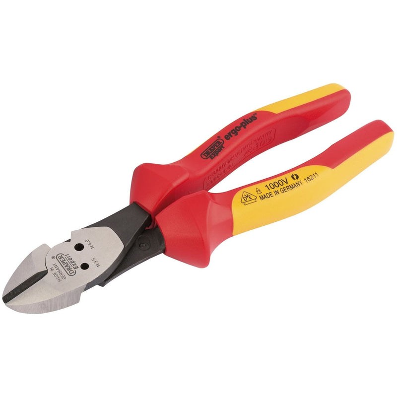 Draper Ergo Plus VDE Diagonal Side Cutters with Integrated Pattress Shears Draper - Dynamic Drive
