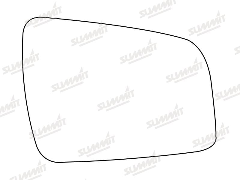 Summit Stick-On Aspheric Mirror Glass fits Vauxhall Zafira 10 on RHS Summit - Dynamic Drive