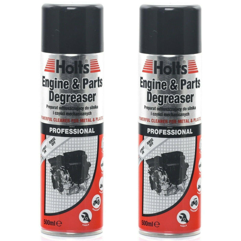 2 x Holts Engine & Parts Degreaser Spray Cleaner Car Grease Dirt Remover 500ml Holts - Dynamic Drive
