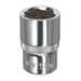 Sealey WallDrive Socket 12mm 1/4"Sq Drive Fully Polished SP1412 Sealey - Dynamic Drive