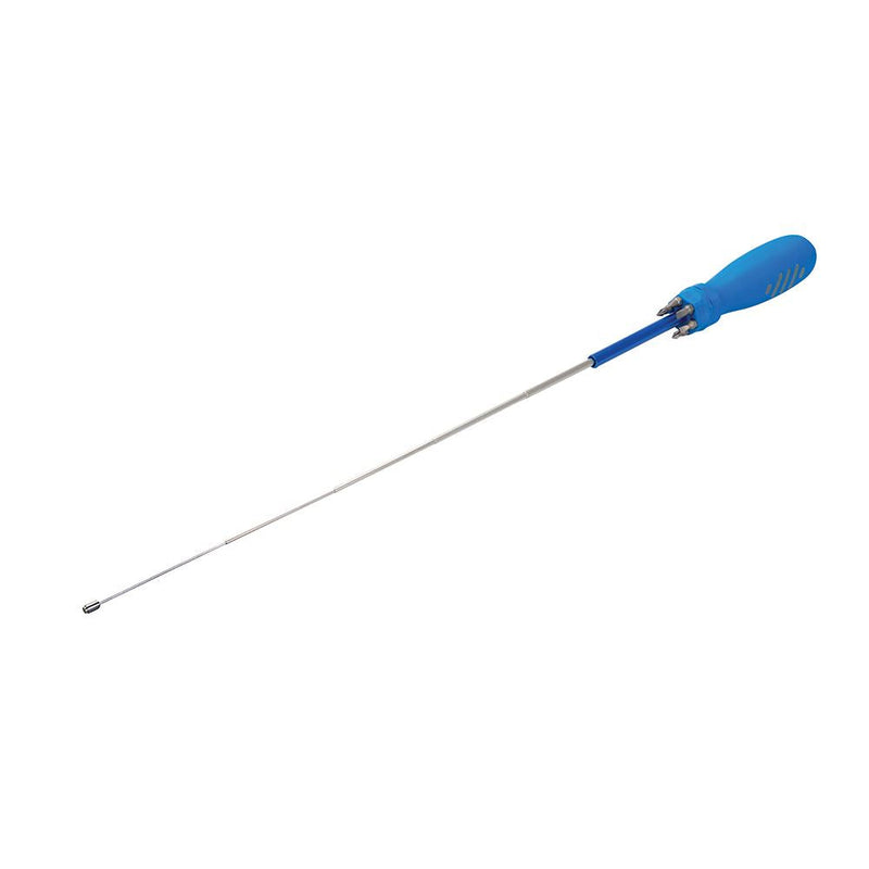 Silverline Multi-Bit Screwdriver with Telescopic Pick-Up Magnet 7 Driver Bits Silverline - Dynamic Drive